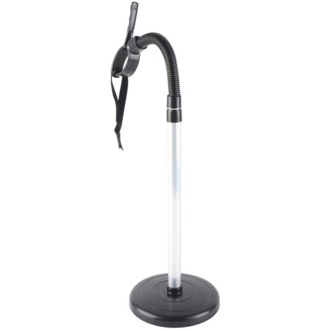 Soporte para secador de pelo con altura ajustable y base estable, para mujeres y mascotas, ahorra espacio, portátil.