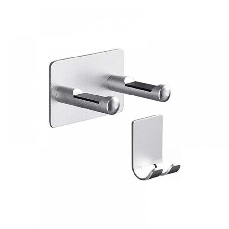 Soporte para secador de pelo Dyson plateado de aluminio para montaje en pared con soporte para enchufe, autoadhesivo, impermeable.
