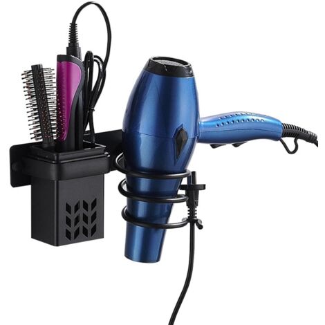Soporte para secador de pelo, estante de almacenamiento para herramientas de peinado (Tipo A) Salud y belleza  Cuidado y peinado del cabello