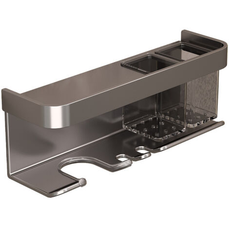 Soporte para secador de pelo, organizador de secador de pelo, soporte de pared para secador de pelo con estante para baño, sala de estar, dormitorio, organizadores y almacenamiento.