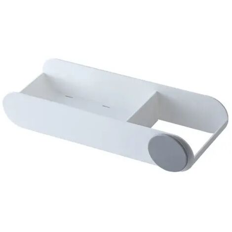 Soporte para secador de pelo, soporte de pared para planchas, soporte para secador de pelo, organizador de baño, estante de almacenamiento, accesorios de baño, blanco