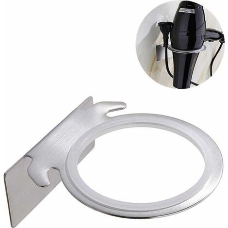 Soporte para secador de pelo  Soporte de pared para secador de pelo  Montaje en pared, no requiere taladrar