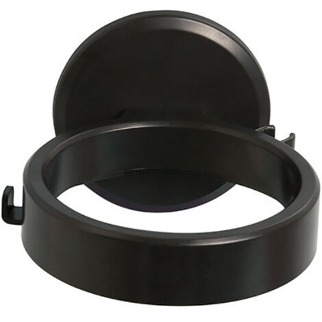Soporte para secador de pelo, soporte de pared para secador de pelo, soporte autoadhesivo sin necesidad de taladrar, para baño (negro)