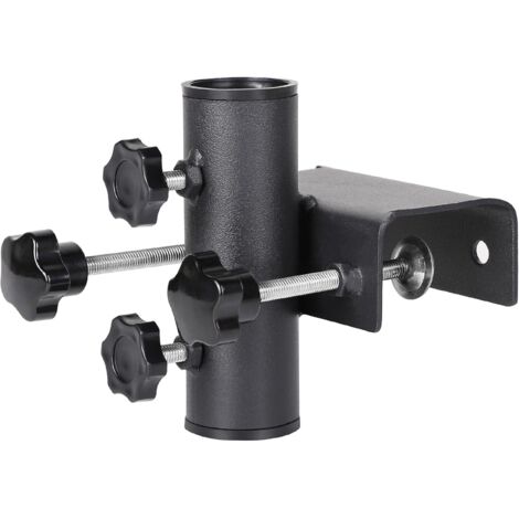 Soporte para Sombrilla Barandilla Cuadrado Abrazadera Sombrilla para Tubo de sombrilla de Ø25~38 mm, Rango máximo de sujeción 61 mm