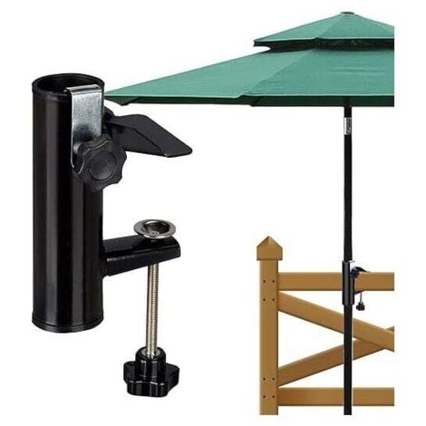 Soporte para sombrilla de balcón, barandilla, soporte para sombrilla de balcón, soporte de abrazadera para mesa de sombrilla, accesorio de fijación para balcón, terraza o mesa - sombrillas de balcón c