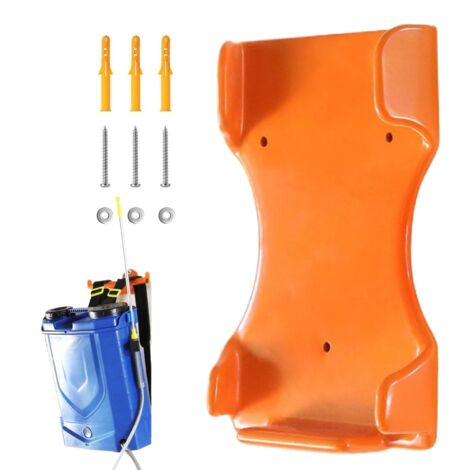 Soporte para soplador - Soporte de pared resistente para desbrozadora, soporte para herramientas eléctricas de jardín, organizador para cortasetos, soporte con cierre seguro