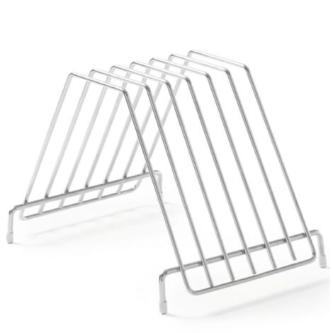 Soporte para tabla de cortar de acero inoxidable - 6 tablas - Hendi 826201