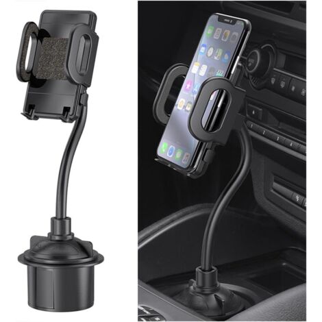 Soporte para teléfono con forma de vaso, ajuste universal de ángulo, rotación de 360°, accesorio ajustable para coche.