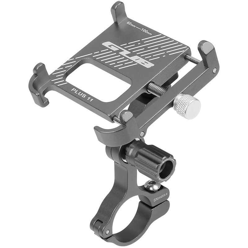 

Soporte para telefono de bicicleta de aluminio 360 grados giratorio ajustable antideslizante ciclismo manillar de bicicleta soporte de montaje para