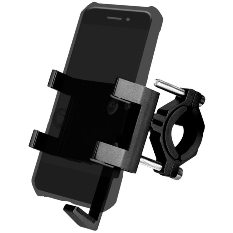 

Asupermall - Soporte para telefono de bicicleta de aluminio para bicicleta, con barra de aromaterapia, negro