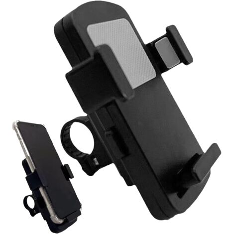 Soporte para teléfono de bicicleta, soporte para teléfono móvil para bicicleta, soporte ajustable para teléfono - resistente a los golpes, almohadilla de silicona antideslizante para viajes al aire li
