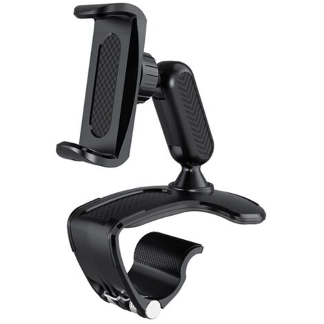 Soporte para teléfono de coche, ajustable para salpicadero y parabrisas, rotación universal de 360 grados, compatible con teléfonos de 4 a 7 pulgadas.
