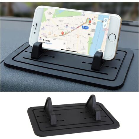 Soporte para teléfono de coche, alfombrilla antideslizante, soporte de silicona para teléfono, accesorio para todos los teléfonos y vehículos GPS.