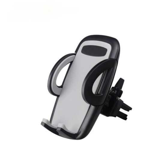 Soporte para teléfono de coche con rejilla de ventilación, rotación de 360° y botón de liberación instantánea para teléfonos móviles de 4 a 6 pulgadas.