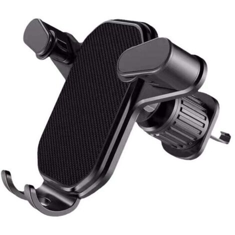 Soporte para teléfono de coche KZQ, súper estable, con gancho para ventilación mejorado, manos libres, universal, compatible con todos los smartphones.