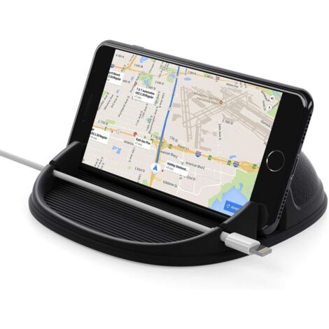 Soporte para teléfono de coche, soporte adhesivo de silicona antideslizante, apto para salpicadero y consola central.