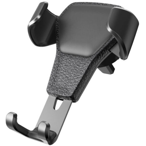 Soporte para teléfono de coche, soporte ajustable con pinza para smartphones, parabrisas y rejilla de ventilación del salpicadero.
