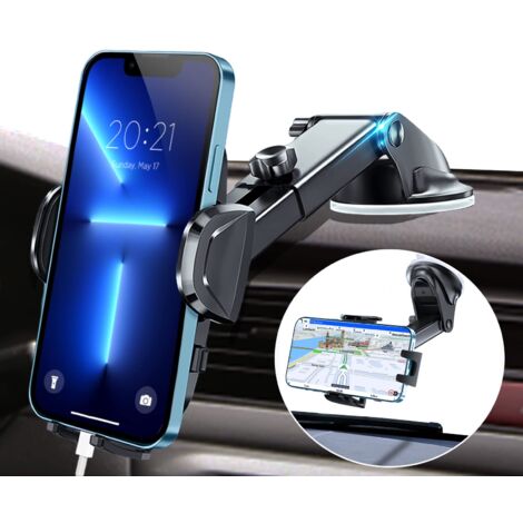 Soporte para teléfono de coche, ultra estable, con ventosa para salpicadero universal.