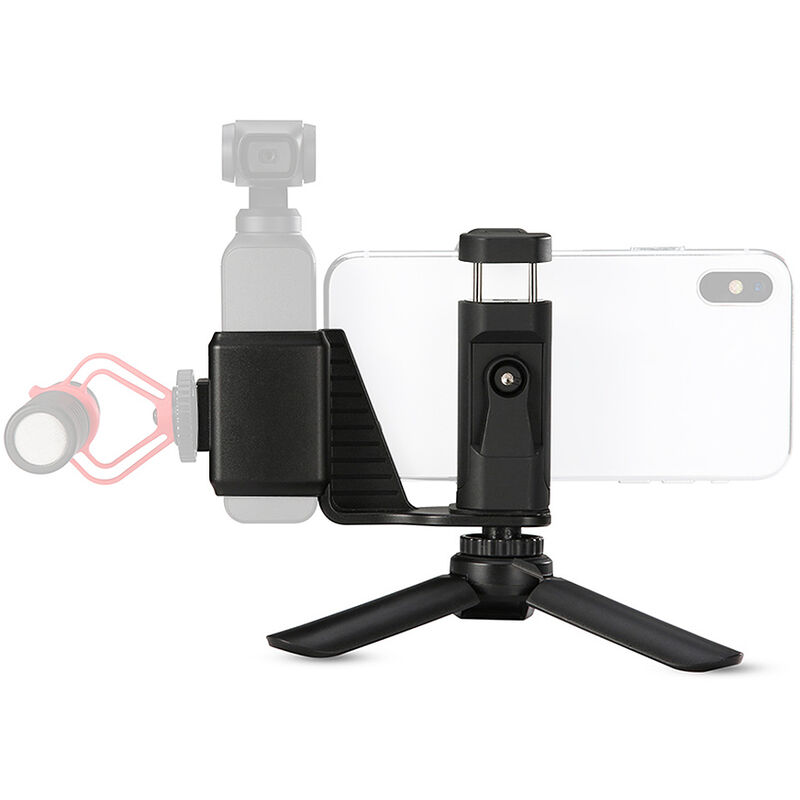 

Soporte para telefono de mano Soporte de clip para telefono movil con zapata fria Mini soporte de tripode Accesorio de expansion Reemplazo para DJI