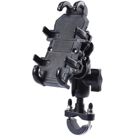 Soporte para teléfono de motocicleta, soporte ajustable giratorio de 360° para manillar de motocicleta, compatible con teléfonos de 4 a 6,7 pulgadas.