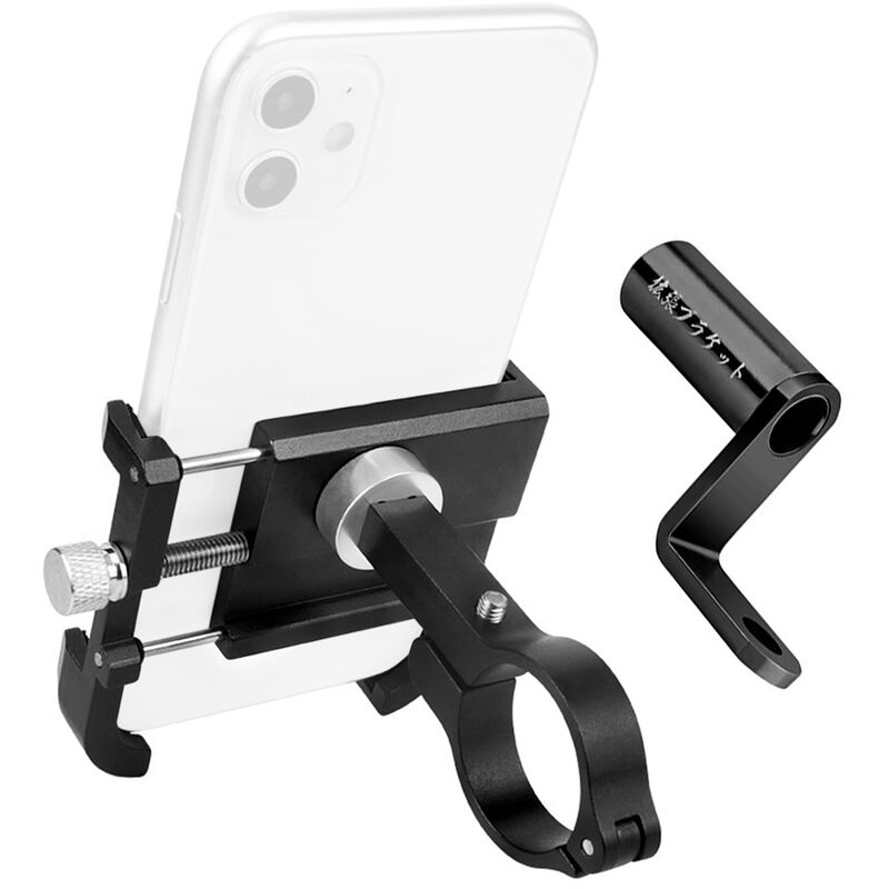 

Soporte para telefono movil de bicicleta de aleacion de aluminio con rotacion de 360 ​​°, soporte ajustable para telefono de motocicleta para