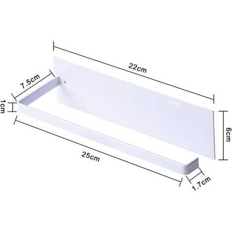 Soporte para toallas de papel, soporte de pared para toallas de papel de cocina, soporte para toallas de papel sin taladrar, soporte metálico para rollos de cocina, dispensador de toallas de papel aut