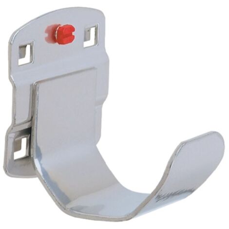 Soporte para tubos D60xW35mm galvanizado para placas perforadas 2pcs / bolsa