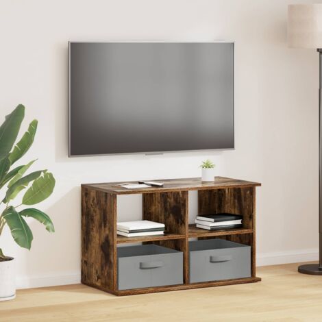 Soporte para TV con cajón Roble ahumado 79 x 40 x 48 cm
