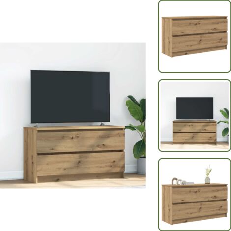 Soporte para TV - vidaXL Mueble para TV madera de ingeniería roble artisan 100x35x54 cm - Muebles de salón