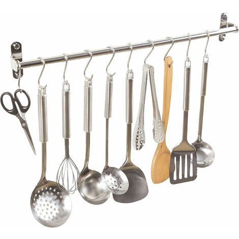 Barra para colgar utensilios de cocina Anywhere 20 ganchos