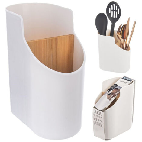 Soporte para utensilios de cocina de bambú WHITELINE