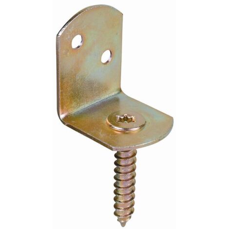 Soporte para valla trenzado 83x32x30x38mm galvanizado amarillo, forma de L GAH (Por 50)