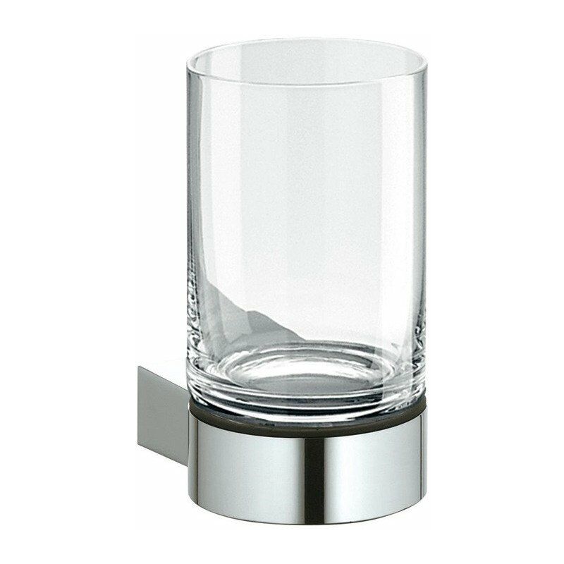 

Soporte para vasos PLAN completo con cristal auténtico, acero inoxidable KEUCO