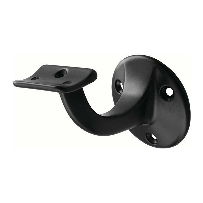 

Soporte pasamanos 3505 Alu.ku.- Revestido negro D. Placa de pared 56mm