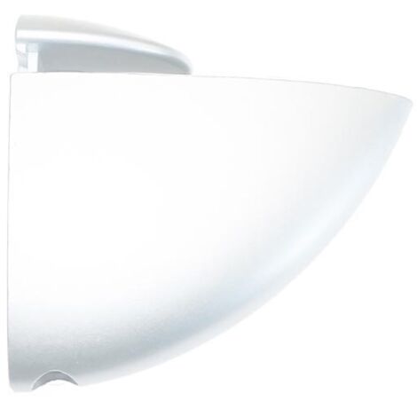 Soporte Pelicano Zamak 75x65mm Ranura24mm Blanco Micel