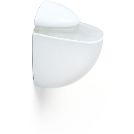 Soporte Regulable para Baldas de Cristal y Madera  Fabricado en Zamak  Acabado en Blanco  Para Baldas con Espesores de 3-24 mm  Medidas 255540 mm  Sistema de Fijación Atornillado  1 Unidad -