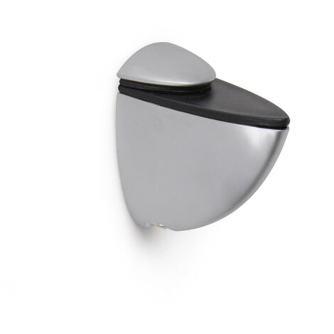 Soporte Regulable para Baldas de Cristal y Madera  Fabricado en Zamak  Acabado en Cromo Mate  Medidas 233843 mm  Sistema de Fijación  -