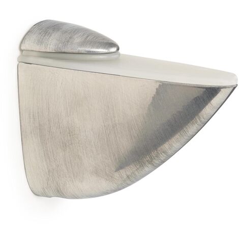 Soporte Regulable para Baldas de Cristal y Madera  Fabricado en Zamak  Acabado en Cromo Satinado  Para Baldas con Espesores de 3-40 mm  Medidas 3988105 mm  Sistema de Fijación  1 Unidad -