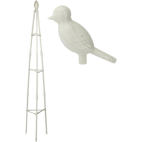Soporte reversible para plantas de jardín [80 cm, 120 cm, 160 cm] - Metal y plástico resistente a la corrosión - Flexible y estable - Para rosas, vides y tomates (1 enrejado)