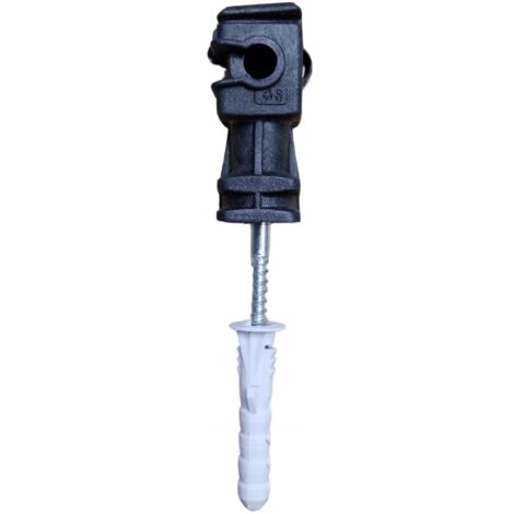 Soporte separador de pared para protección contra rayos para cable Fi 10 L -100mm NEGRO