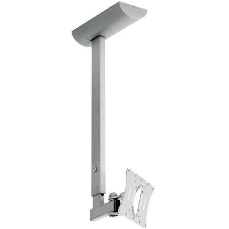 SOPORTE TECHO OMB HISOLUTION ORIENTABLE VERT. +-20º GIRO 190º VESA 50/ 75/ 100/ 200  MAX 20KG COLOR PLATA