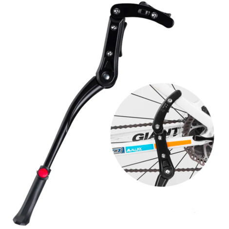 Soporte telescópico para bicicletas, regulable en altura, aluminio - negro
