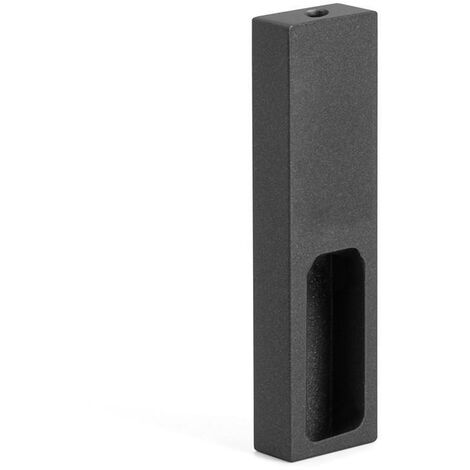 soporte tubo lateral sin taladro acabados disponibles grafito y plata mate acabado grafito