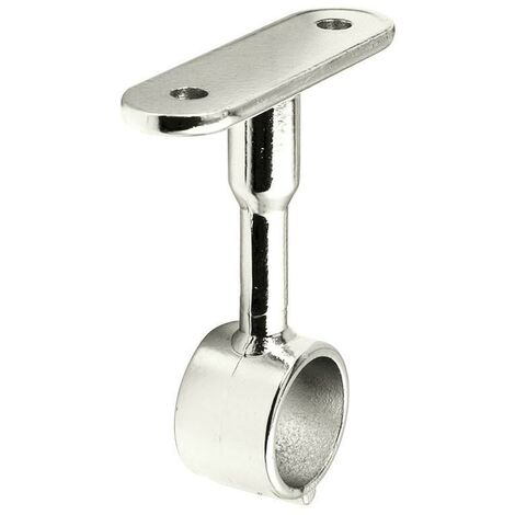 soporte tubo redondo ø20 central niquel  para tubo armario d19