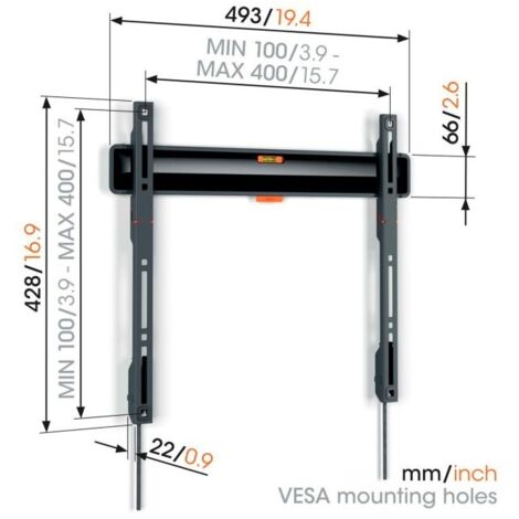 Soporte TV Vogels TWM3403 32 - 77 Negro 50 kg