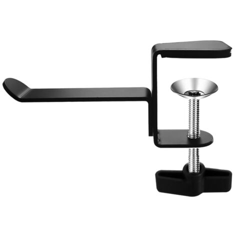 Soporte universal para auriculares, soporte de escritorio, gancho de sujeción debajo del escritorio fabricado en aleación de aluminio.
