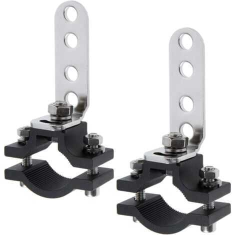 Soporte universal para luz de trabajo de 22-32 mm, soporte para faro de motocicleta y soporte para luz de horquilla delantera (2 unidades)