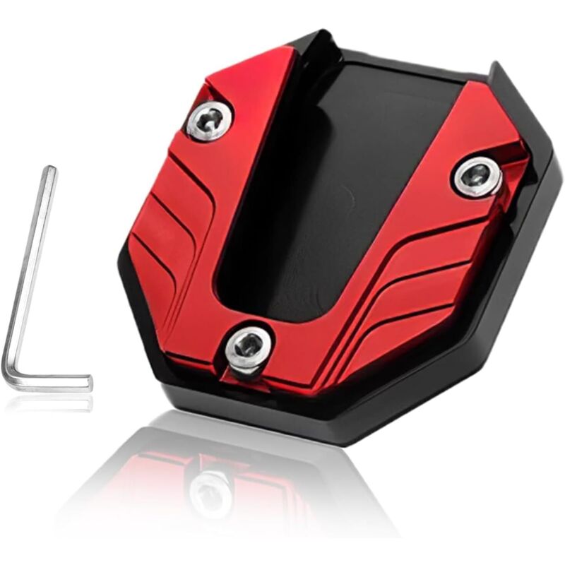 Soporte universal para pata de cabra de motocicleta - Extensión de pata de cabra lateral, placa de extensión, extensión de pata de cabra de aleación