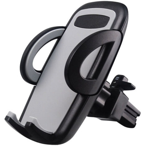 Soporte universal para teléfono móvil para rejilla de ventilación del coche, rotación de 360°, montaje estable, compatible con todos los smartphones.