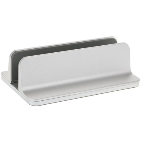 Soporte vertical ajustable para portátil, fabricado en aleación de aluminio, con base de refrigeración integrada. Ahorra espacio. Compatible con MacBook Pro/Air/iPad/iPhone/portátil/tableta/PC/smartph